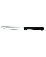 Omcan Table Steak Knife, Plastic Handle, Round Tip (12/Pk)