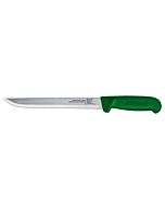 Omcan 8" Straight Blade Fillet Knife with Green  Handle