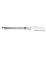 Omcan 8" Straight Blade Fillet Knife with White Handle