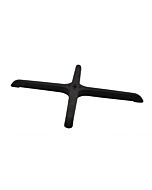 Omcan 22" x 22" Metal Cross Shaped Black Table Base