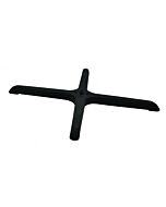 Omcan 33" x 33" Metal Cross Shaped Black Table Base