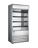 Zanduco 36" Grab-and-Go Open Refrigerated Floor Self-Serve Display Case with 520L Capacity - 120V, 1340W