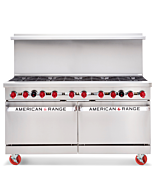 American Range AR-10 60" Heavy Duty Gas Range - 390,000 BTU
