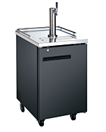 Zanduco 24" Single Solid Door Kegerator with 1 Tap - Beer Dispenser - 6.5 cu.ft. Capacity