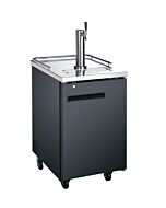 Zanduco 24" Single Solid Door Kegerator with 1 Tap - Beer Dispenser - 6.5 cu.ft. Capacity