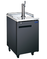 Zanduco 24" Single Solid Door Kegerator/Beer Dispenser with 1 Tap and 170L Capacity - 115V