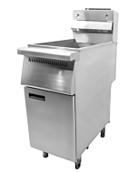 Zanduco 35-40 lb. Gas Floor Fryer Liquid Propane - 90,000 BTU