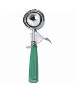 Omcan Ice Cream Scoop 3 1/4 OZ Size 12 Green