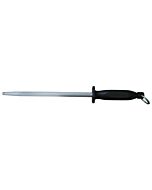 Omcan Round Sharpening Steel with Black Handle