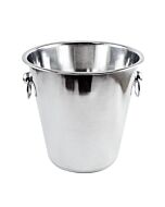Omcan 4 qt. Stainless Steel Wine Bucket with Ring Handle