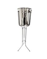 Omcan Chrome-Coated Wine Bucket Folding Stand for 8 qt. Wine Buckets