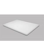 Omcan 6" x 10" x 1/2" Polyethylene White Cutting Board