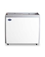 Zanduco 39" Ice Cream Freezer With Flat Glass Top 9.5 cu ft