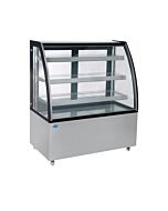 Zanduco 48" Curved Glass Refrigerated Floor Display Case