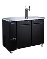 Zanduco 49" Two-Door Kegerator/Beer Dispenser with 1 Tap and 335L Capacity - 115V