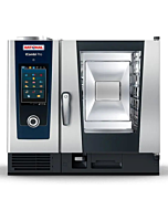 Rational CB1GRRA.0000230 iCombi Pro 6 Pan Half-Size Natural Gas Combi Oven with Touch Screen Controls - 120V