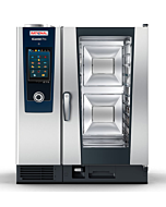 Rational CD1GRRA.0000234 iCombi Pro 10 Pan Half-Size Natural Gas Combi Oven with Touch Screen Controls - 120V