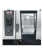 Rational CB2GRRA.0000267 iCombi Classic Single 6-Half Size Natural Gas Combi Oven with Manual Controls - 120V