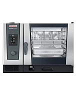 Rational CC2GRRA.0000273 iCombi Classic Single 6-Full Size Natural Gas Combi Oven with Manual Controls - 208/240V, 1 Phase