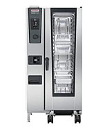Rational CF2GRRA.0000277 iCombi Classic Single 20-Half Size Natural Gas Combi Oven with Manual Controls - 120V