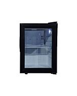 Zanduco 13" Black Countertop Display Refrigerator with 21L Capacity - 110V, 76W