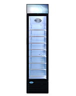 Zanduco 16.5" Single Glass Door Reach-in Merchandiser Refrigerator 145L - USA