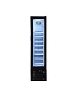 Zanduco 16.5" Single Glass Door Reach In Merchandiser Freezer - 105L
