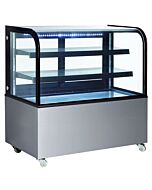 Zanduco 48" Curved Glass Dry Bakery Display Case