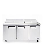 Atosa MSF8308GR 72" 30 Pan Mega Top Refrigerated Sandwich Prep Table