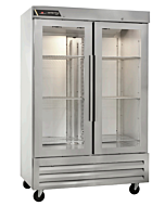 Centerline CLBM-49R-HG-LR 54" Reach-In Two Section Refrigerator with Left/Right-Hinged Glass Door