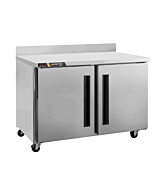 Centerline CLUC-48R-SD-WTLL 48" Undercounter Worktop Two Solid Door Refrigerator