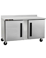 Centerline CLUC-60R-SD-WTLR 60" Undercounter Worktop Two Solid Door Refrigerator
