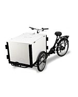 Omcan 26" Tricycle Ice Cream  Bike with Wooden Box - Black Frame