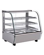 Zanduco 27" Curved Glass Countertop Display Warmer - 110V/60/1