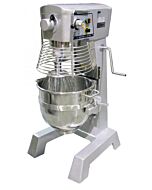 Zanduco 30 Qt. Floor Model Planetary Mixer with Guard and Timer - 110V, 1500W, 2HP
