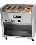 EmberGlo 25WF-Kabob 36" Floor Open Hearth, Open Front Charbroiler - Propane