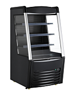 Zanduco 28" Open Refrigerated Self-Serve Display Case with 260L Capacity - Black