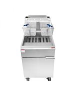 Atosa ATFS-75 Heavy Duty Deep Floor Fryer 75 LB Capacity Natural Gas or Liquid propane - 150,000 - 170,000 BTU
