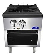 Atosa ATSP-18-1 Single Stock Pot Stove Natural Gas or Liquid Propane - 80,000 BTU