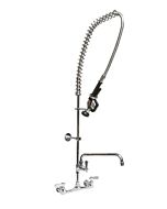 BK Resources BKF-VSMPR-WB-AF12-G Workforce 8” Splash Mount Pre-Rinse with 12” Add-A-Faucet