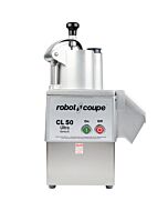 Robot Coupe CL50 Ultra Restaurant Dice Continuous Feed Food Processor with 9 Discs, Dice Cleaning & Wall Holder Kits - 1 1/2 hp