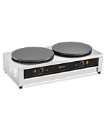 Omcan 16" Dual Electric Cast Iron Crepe Maker - 120V