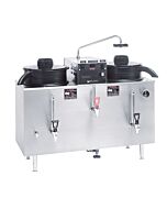 Bunn U3-SS Stainless Steel Twin Automatic Electric Coffee Urn with 11.4L Capacity  - 120/208V, 20500.6000