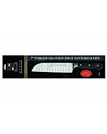 Omcan 7" Forged Santoku Knife with Granton Edge - Anton Series