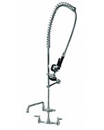 Omcan 8" Wall Mounted Pre-Rinse Unit with 44" hose and 12.5" Faucet