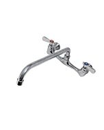 Zanduco Splash Mounted Faucet 8" Centers, Swing Nozzle 14" Spout