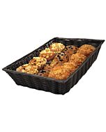 Omcan Deli Basket, 18" x 12" x 3 1/2", Black 24836