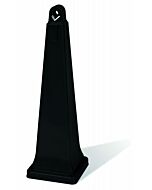 Rubbermaid RCP-2570-88-BLA 36" GroundsKeeper® Smoking Management Receptacle - Black 