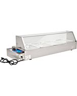 Omcan 1.5-kW Bain Marie with 4 Half-size Pans
