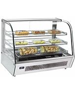 Zanduco 34" Countertop Curved Glass Display Warmer